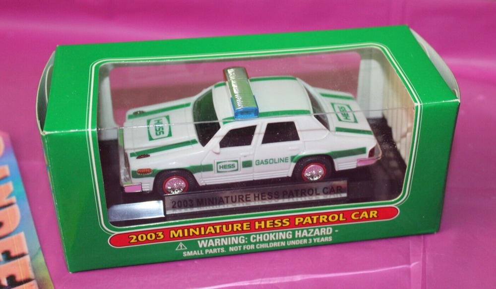 24 Piece Of Hess 2003 Miniature Patrol Car Holiday Toy Christmas Gift In Box